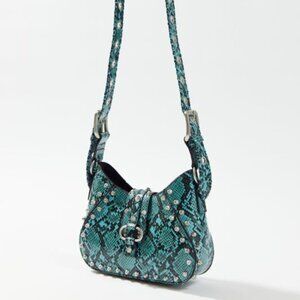NWT UO Teal Devon Metal Studded Crossbody Bag